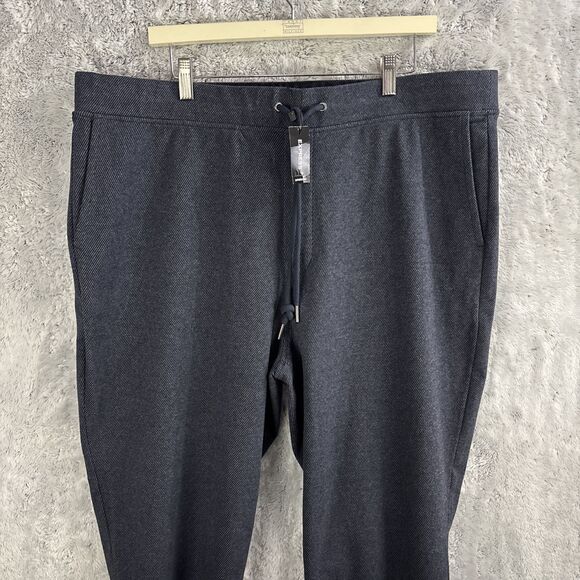 Mens Express Knit Joggers Gray Drawstring Tapered Leg Size XL NWT - Picture 3 of 6